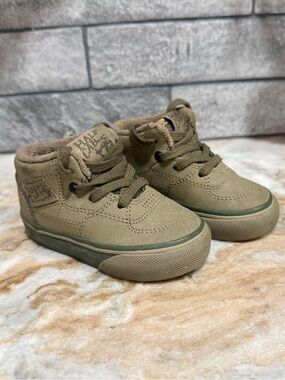 Vans Toddler Olive Green Half Cab High-Top Sneakers